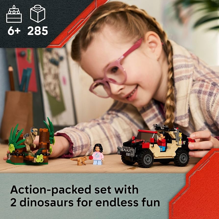 Amazon.com: LEGO Jurassic World Raptor Off-Road Escape